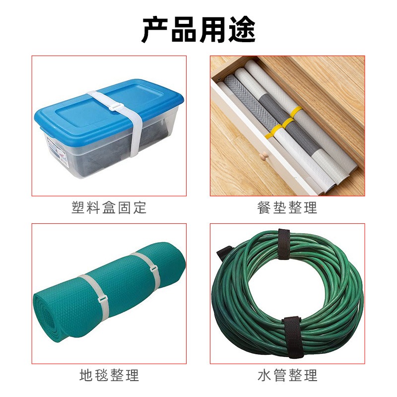 現貨 台灣 ✨ 露營 束帶 反扣魔術貼綁帶 尼龍魔鬼氈束帶 扣環式束帶 收納帶 理線帶 魔術帶 露營收納用 黏扣帶 收納-細節圖2