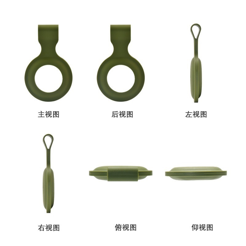 現貨 台灣 ✨ AirTag矽膠防水保護套 贈彈簧扣 半包保護套 防摔殼 保護殼 防丟 掛環 保護套 殼 鑰匙圈 耐髒-細節圖9