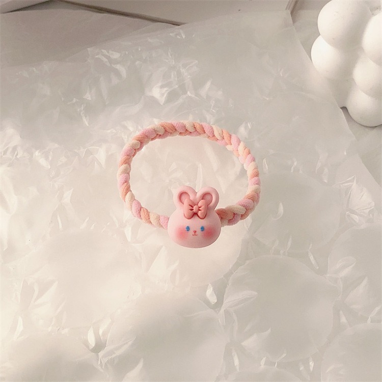 現貨 台灣 ✨ 髮圈 卡通超彈力編織髮繩 ins風 彈力髮圈 丸子頭髪圈 高馬尾髪繩 肥腸髮圈 橡皮筋 髮飾 大腸圈-細節圖5