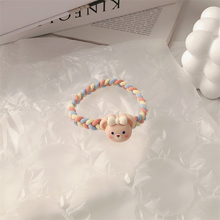 現貨 台灣 ✨ 髮圈 卡通超彈力編織髮繩 ins風 彈力髮圈 丸子頭髪圈 高馬尾髪繩 肥腸髮圈 橡皮筋 髮飾 大腸圈-細節圖6
