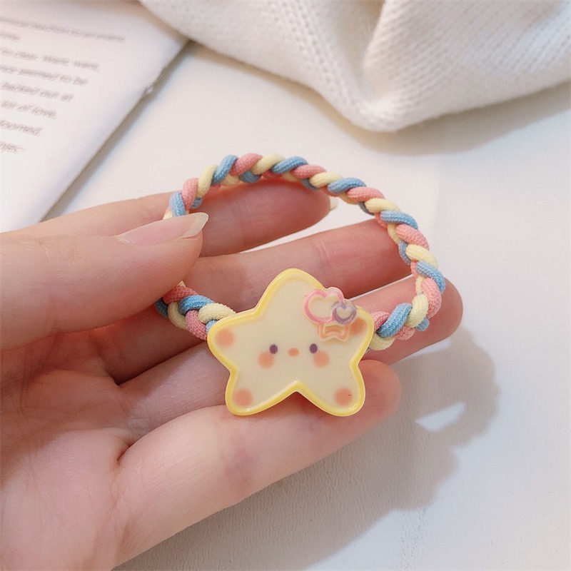 現貨 台灣 ✨ 髮圈 卡通超彈力編織髮繩 ins風 彈力髮圈 丸子頭髪圈 高馬尾髪繩 肥腸髮圈 橡皮筋 髮飾 大腸圈-細節圖9
