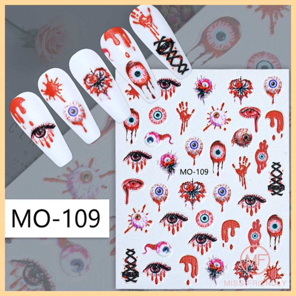 現貨 台灣 ✨ 萬聖節 萬聖節浮雕美甲貼 美甲貼 多巴胺塗鴉浮雕美甲貼紙 韓國新款東大門美甲店專用貼紙 兒童DIY 手作-細節圖7