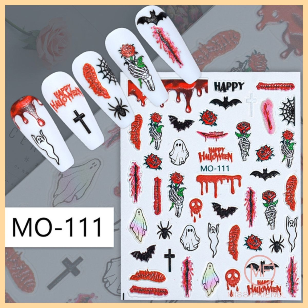 現貨 台灣 ✨ 萬聖節 萬聖節浮雕美甲貼 美甲貼 多巴胺塗鴉浮雕美甲貼紙 韓國新款東大門美甲店專用貼紙 兒童DIY 手作-細節圖9