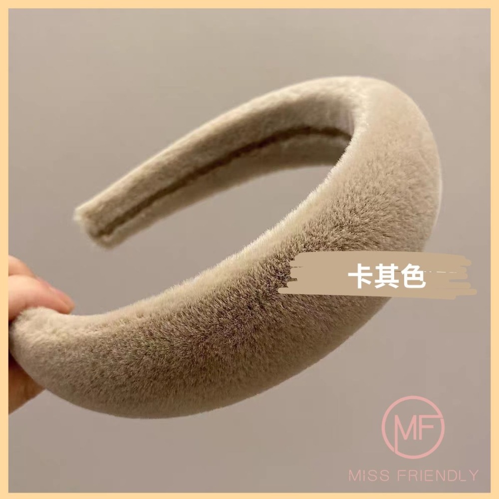 現貨 台灣 ✨ 髮箍 韓國仿兔毛毛絨髮箍 聖誕節髪飾 韓系厚海綿髮箍 造型髮箍 洗臉髮箍 配件 秋冬新款 交換禮物-細節圖7