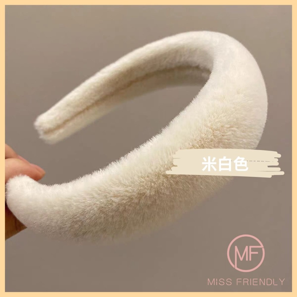 現貨 台灣 ✨ 髮箍 韓國仿兔毛毛絨髮箍 聖誕節髪飾 韓系厚海綿髮箍 造型髮箍 洗臉髮箍 配件 秋冬新款 交換禮物-細節圖10