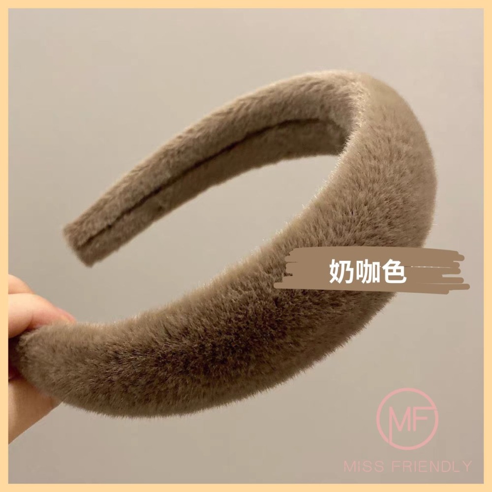 現貨 台灣 ✨ 髮箍 韓國仿兔毛毛絨髮箍 聖誕節髪飾 韓系厚海綿髮箍 造型髮箍 洗臉髮箍 配件 秋冬新款 交換禮物-細節圖11