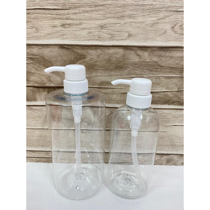 500ml  1000ml  按壓式 透明分裝空瓶 （現貨）-細節圖2