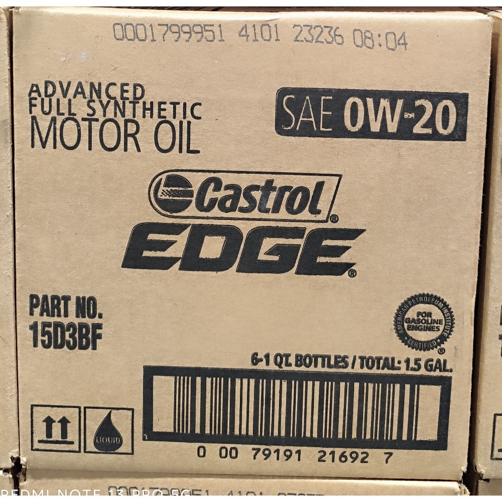 Castrol 嘉實多 0w20 0w-20 全合成 機油 一箱6瓶-細節圖3