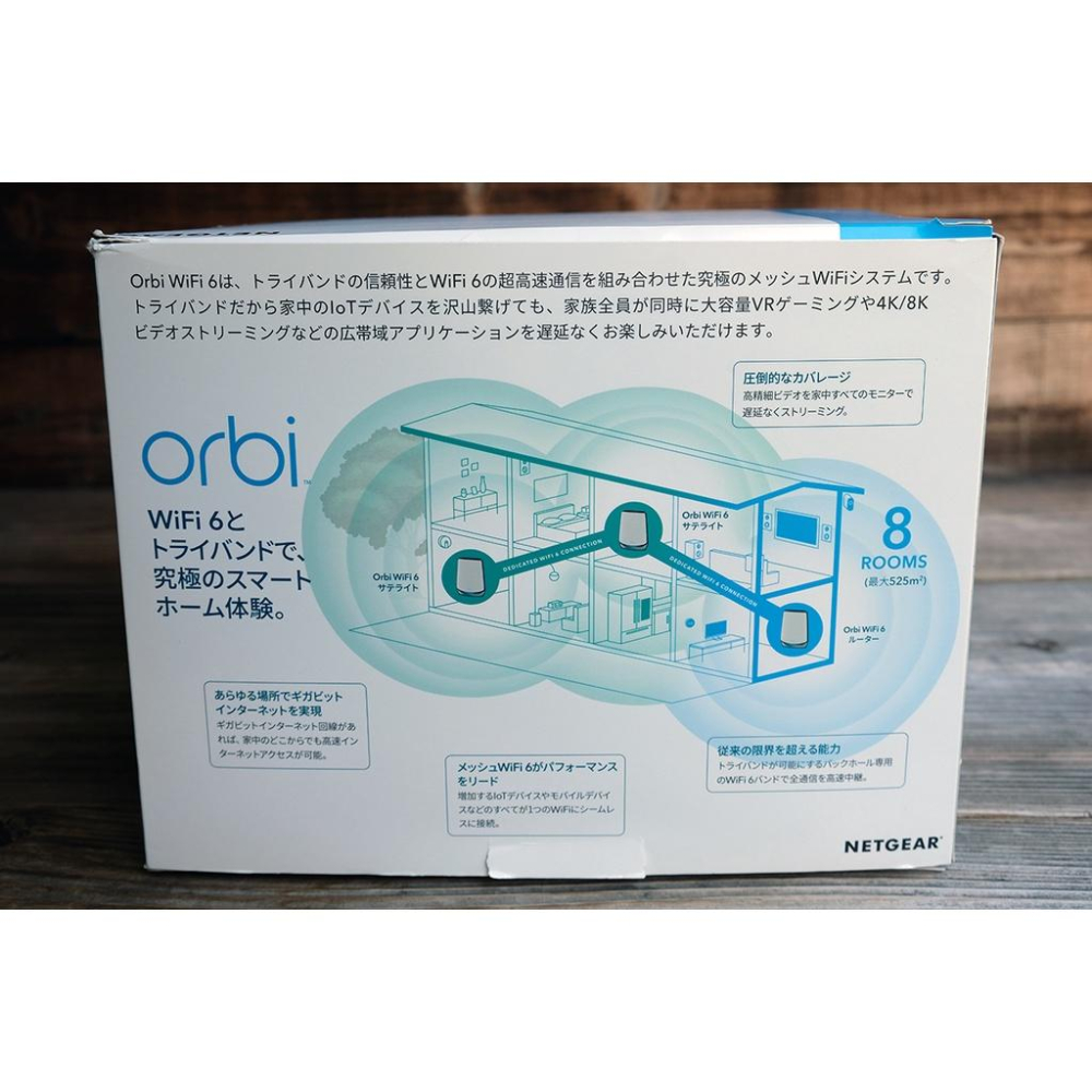 【美品】最強WIFI6 NETGEAR Orbi RBK852 2支裝 AX6000 中古品 三頻 MESH-細節圖2