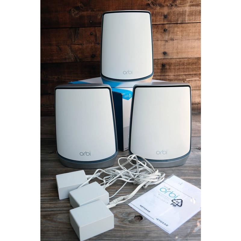 【美品】最強WIFI6 NETGEAR Orbi RBK852 2支裝 AX6000 中古品 三頻 MESH-細節圖3