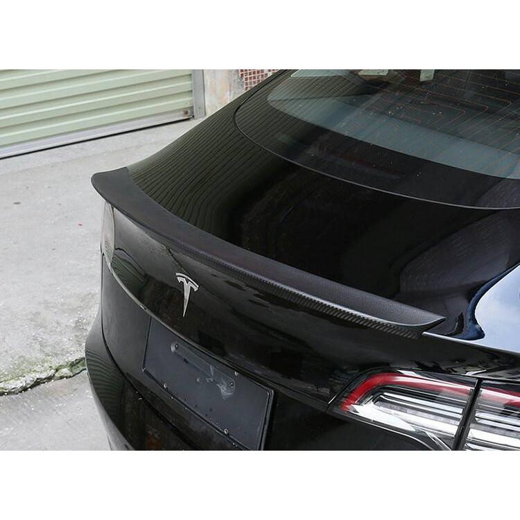 【真碳纖維】TESLA特斯拉 MODEL 3 碳纖維 尾翼-細節圖4