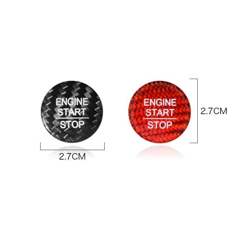 【真碳纖維】HONDA本田 CRV HRV FIT CIVIC ACCORD ODYSSEY 一鍵啟動按鈕碳纖維裝飾貼-細節圖3