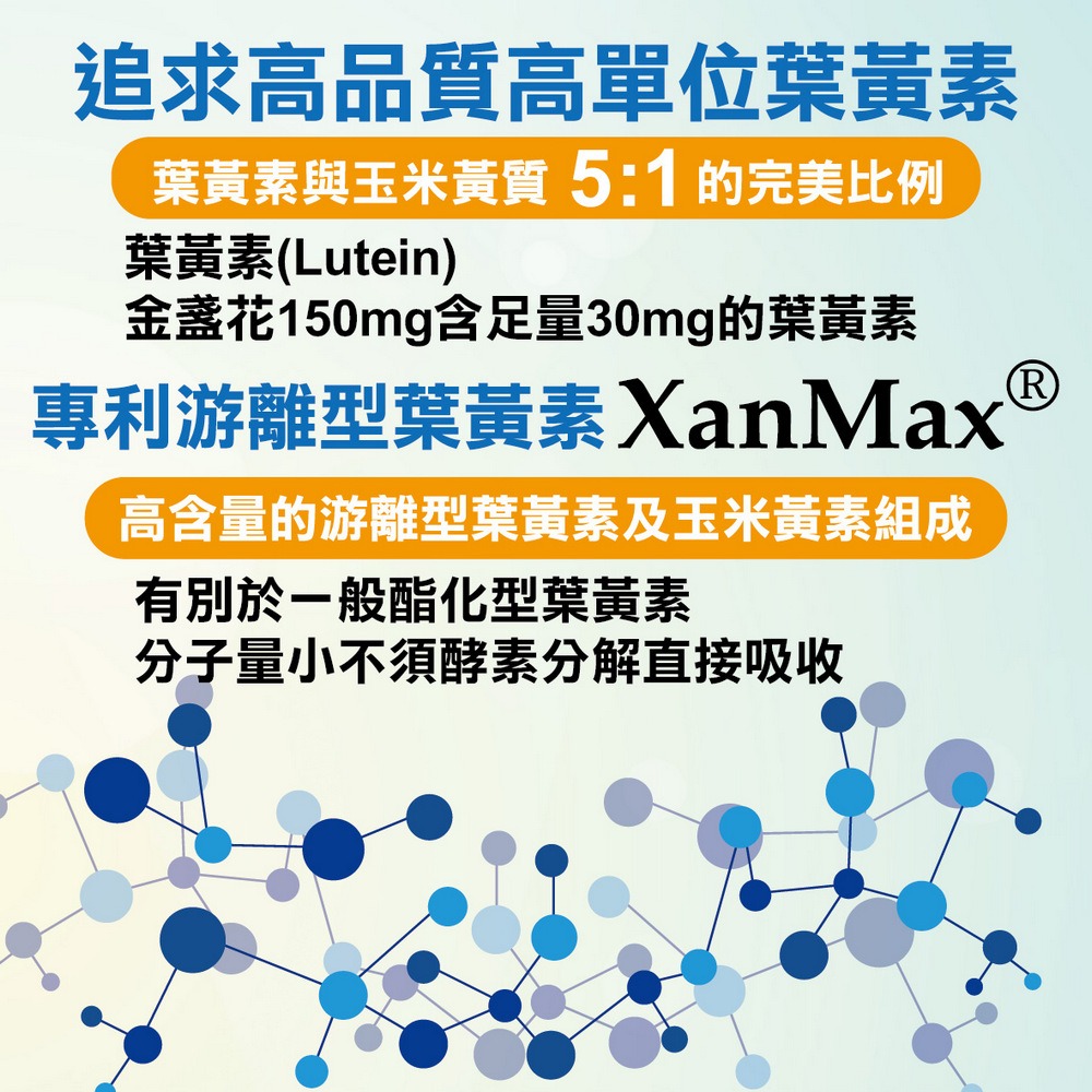 金盞花高單位游離型葉黃素 30粒/盒-細節圖5