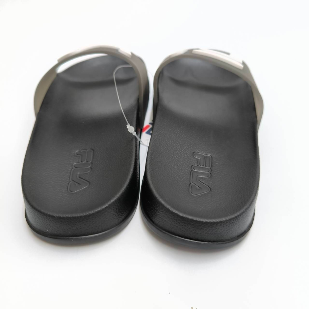 FILA 童鞋 防水拖鞋 休閒運動拖鞋  中大童 黑白經典配色 FILA LOGO 2-S831Y-001-細節圖3