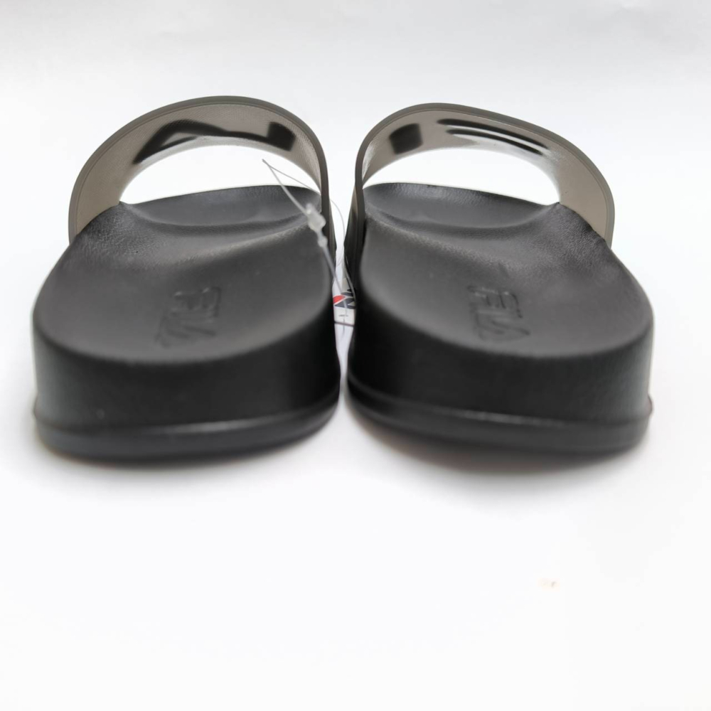 FILA 童鞋 防水拖鞋 休閒運動拖鞋  中大童 黑白經典配色 FILA LOGO 2-S831Y-001-細節圖4