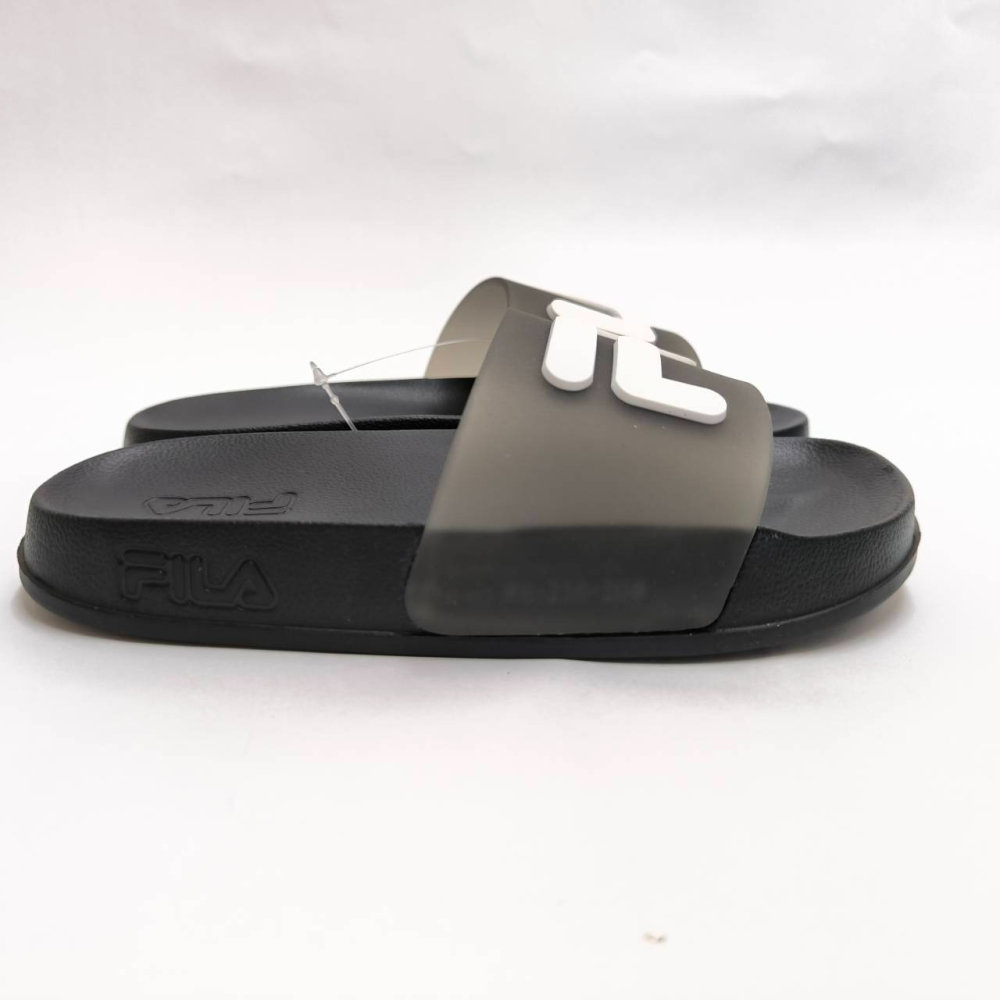 FILA 童鞋 防水拖鞋 休閒運動拖鞋  中大童 黑白經典配色 FILA LOGO 2-S831Y-001-細節圖5