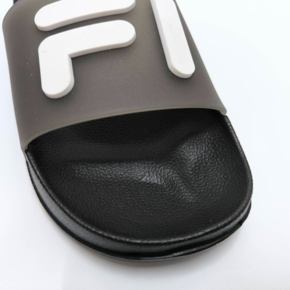 FILA 童鞋 防水拖鞋 休閒運動拖鞋  中大童 黑白經典配色 FILA LOGO 2-S831Y-001-細節圖9