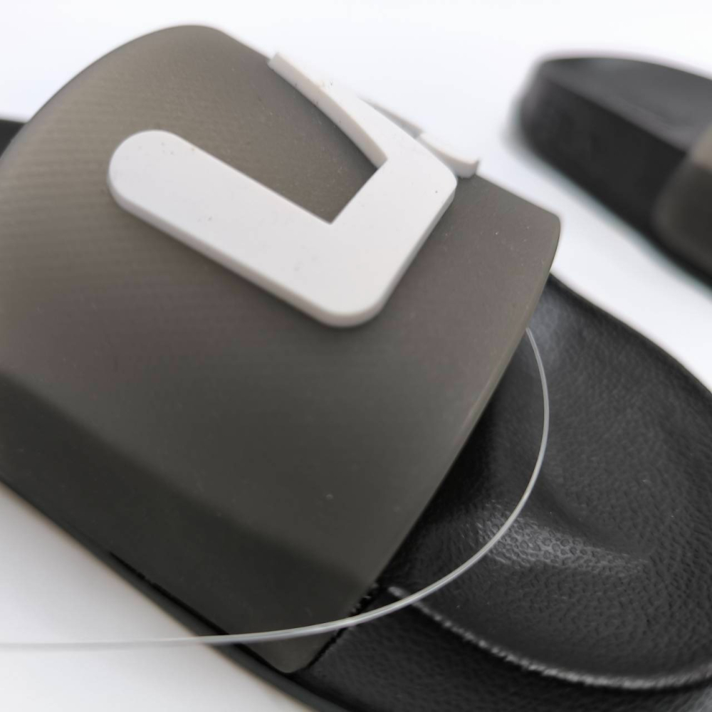 FILA 童鞋 防水拖鞋 休閒運動拖鞋  中大童 黑白經典配色 FILA LOGO 2-S831Y-001-細節圖10