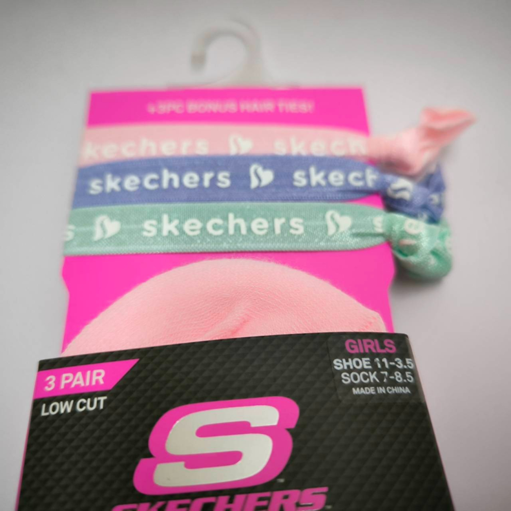 特價 SKECHERS 女童休閒踝襪  童襪 運動襪 六雙一組-細節圖4