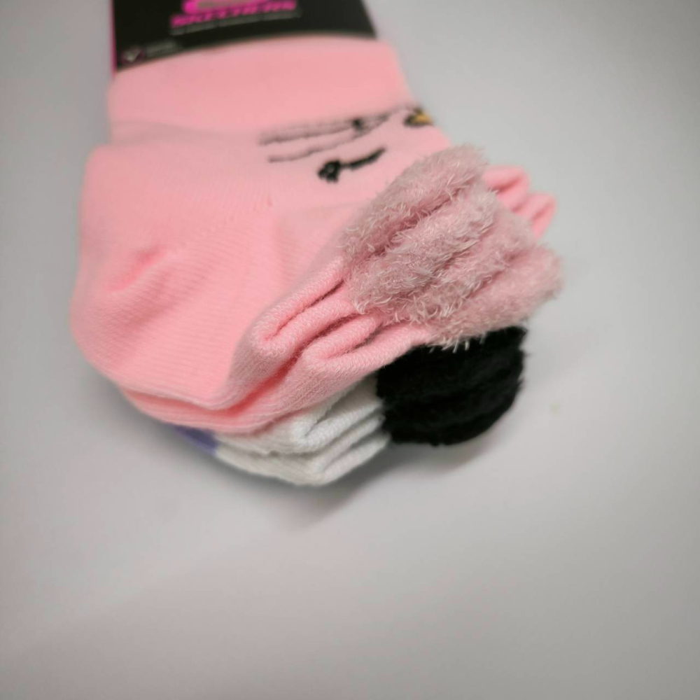 特價 SKECHERS 女童休閒踝襪  童襪 運動襪 六雙一組-細節圖5