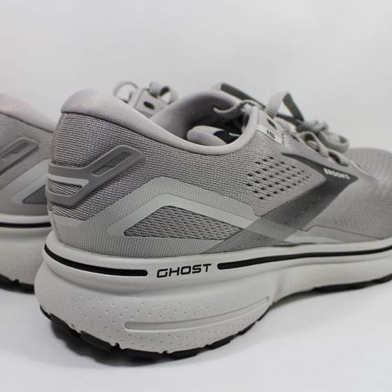 (E6)BROOKS 男鞋 GHOST 15 超寬楦 慢跑鞋 運動鞋 緩衝避震1103934E098 灰色-細節圖3
