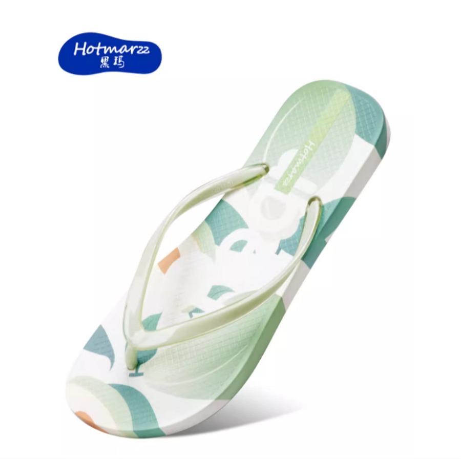Hotmarzz 黑瑪 時尚 圖騰 環保材質 耐磨 防滑性佳  夾腳拖鞋  防水 HM7091A-20-細節圖2