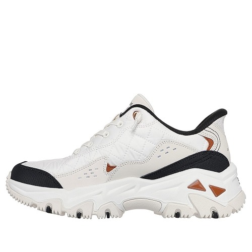 SKECHERS 女款 戶外時尚 瞬穿舒適科技 D＇LITES HIKER - COZY FIT 180114NTBK-細節圖4