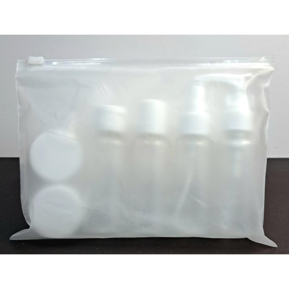 旅行分裝收納九件組 噴霧瓶 按壓瓶 斜口瓶 分裝瓶  圓形盒 漏斗 滴管 刮刀 全新-細節圖2