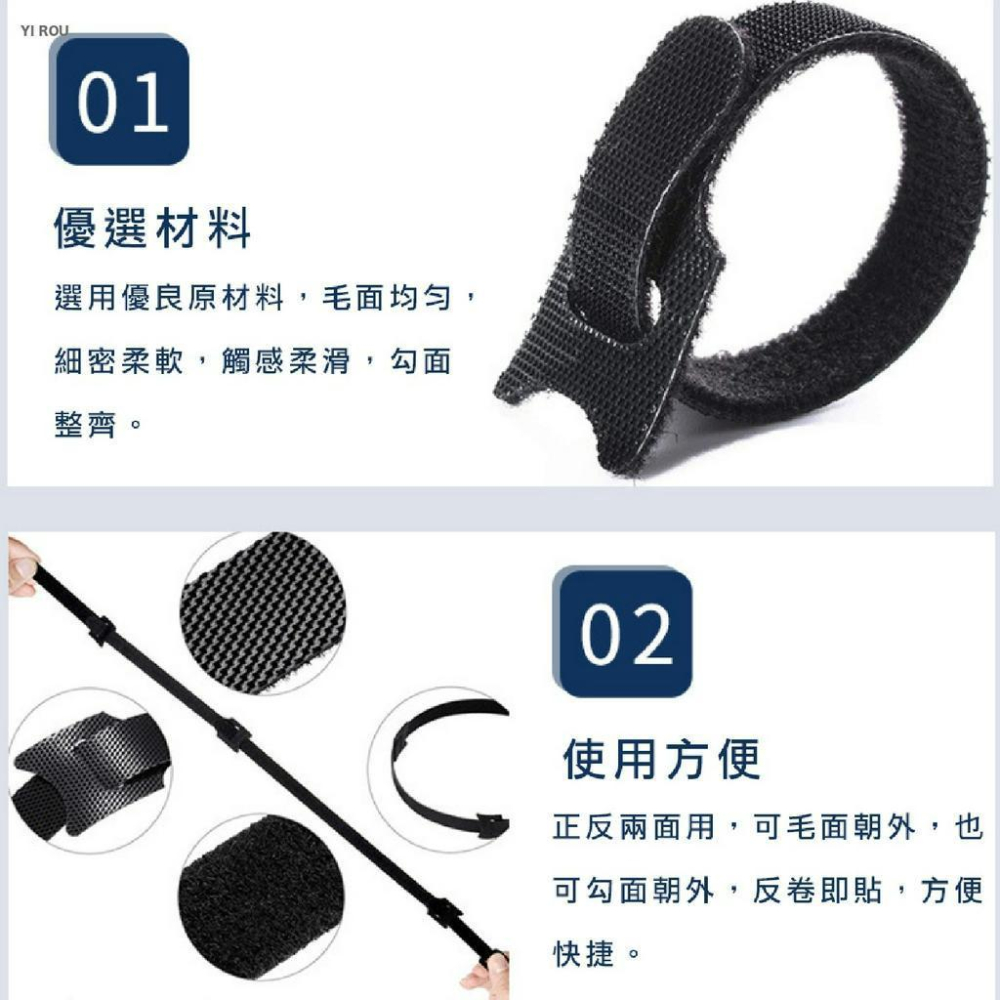 魔鬼氈束帶 魔鬼氈束線 貓咪束線帶 束帶 繞線器 理線帶 綁線帶 電線收納 魔鬼沾 充電線收納 電線收納理線器-細節圖6