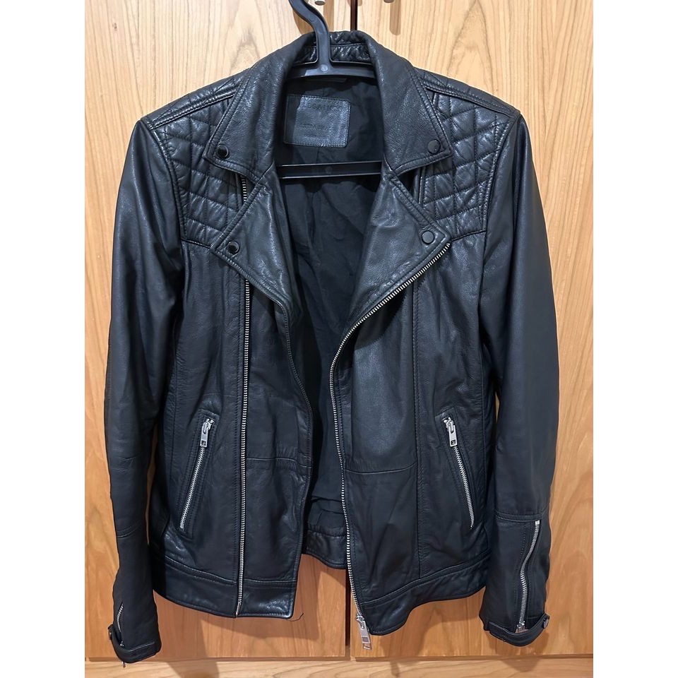 Allsaints Kushiro Leather Biker Jacket xs 男款 雙北可面交-細節圖3