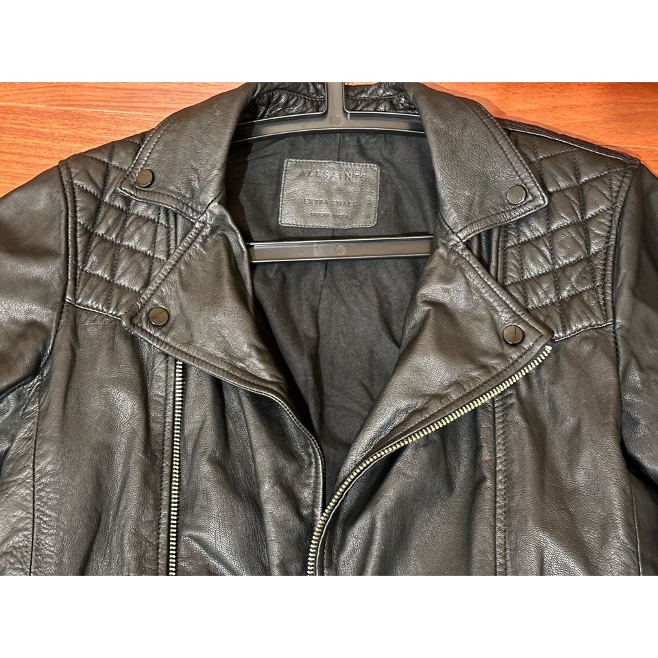 Allsaints Kushiro Leather Biker Jacket xs 男款 雙北可面交-細節圖6