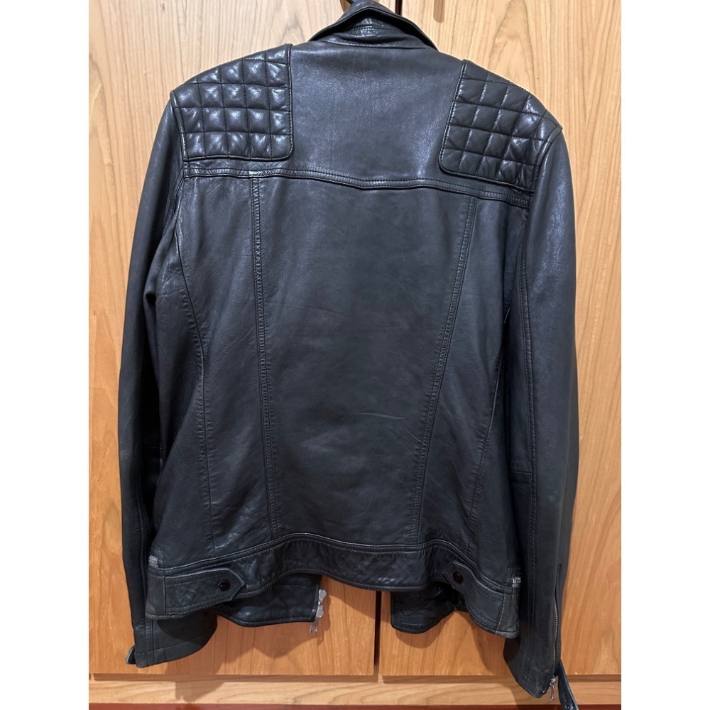 Allsaint Cornoy 經典皮衣外套 xs-細節圖2