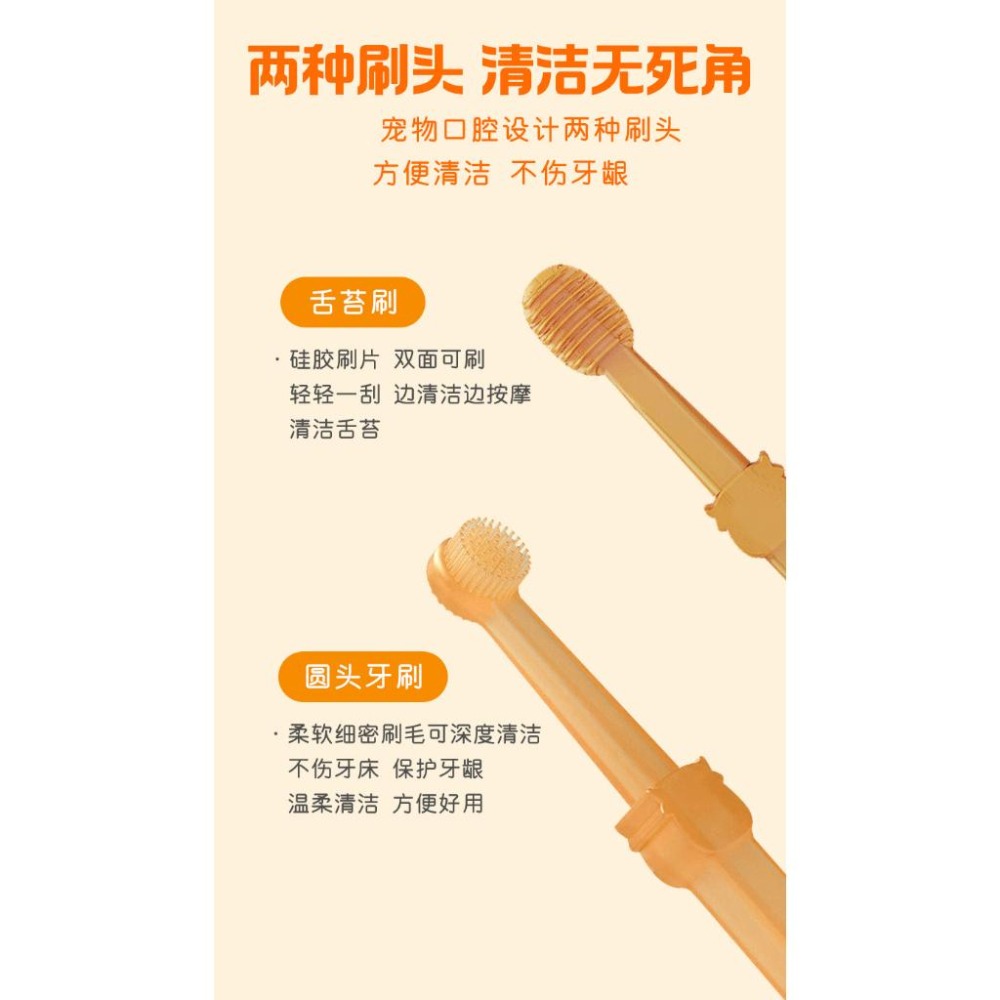 【台灣現貨】ig爆款寵物牙刷單套裝/貓牙刷/寵物口腔清潔牙刷貓咪狗狗口腔清潔護理/狗牙刷/貓牙刷/寵物牙膏/牙刷-細節圖2