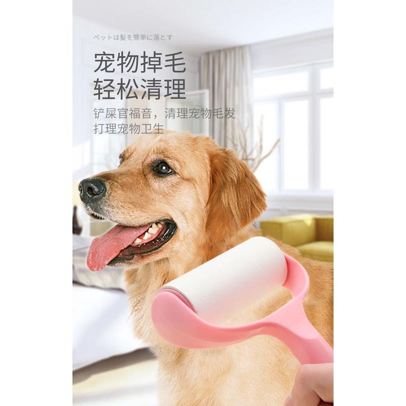 24H出貨🐶貓犬通用🐱寵物除毛神器/養貓人必備/除毛滾筒/粘尘纸滚筒粘毛器/可撕/沙发衣物/沾尘除毛刷/宠物清洁用品-細節圖7