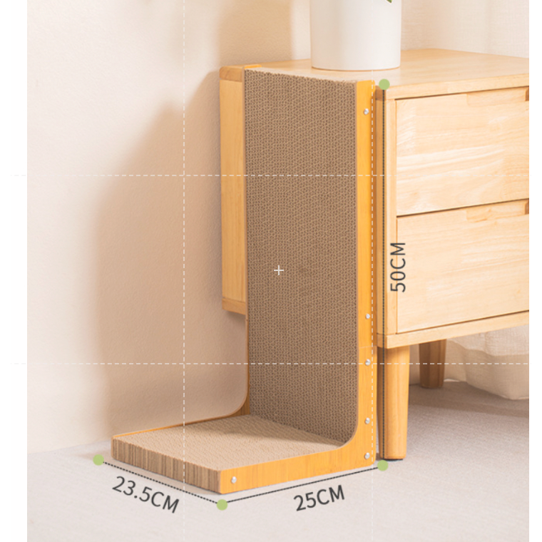 【台灣出貨】🔥最低價🔥L型貓抓板/立式貓抓柱/貓抓板/雙面抓/高密度/超耐抓 /貓磨爪 / 貓玩具/ 耐磨不掉屑-細節圖2