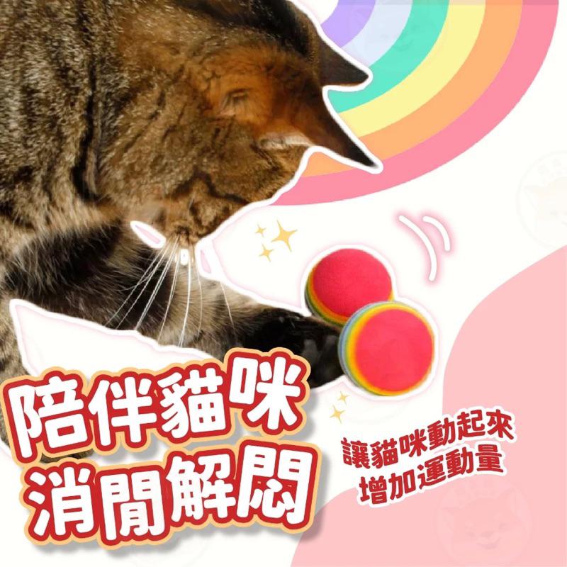 【隔日到貨】寵物彩虹球 寵物用品/寵物玩具/貓咪玩具/狗狗玩具/貓狗玩具/貓玩具/狗玩具/彈跳球/彈力球/彩虹球-細節圖5