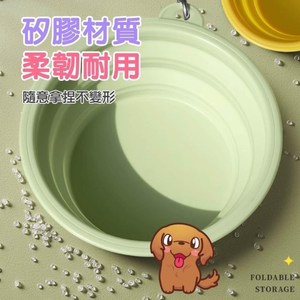 【🔥安全矽膠】寵物摺疊碗 寵物外出碗 寵物折疊碗 摺疊碗 矽膠碗 折疊碗 貓咪碗 飼料碗 狗碗 貓碗 寵物-細節圖4