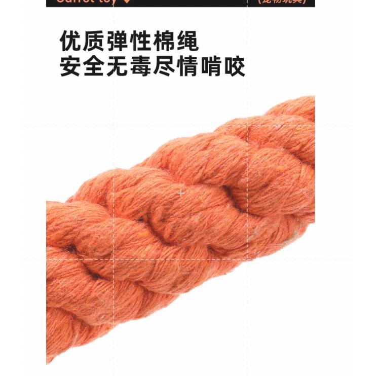 【台灣現貨】虧本下殺🔥紅蘿蔔潔牙耐咬 棉繩 狗玩具 寵物玩具 狗狗玩具 小狗玩具 狗玩具耐咬 耐咬玩具 狗狗耐咬玩具-細節圖3