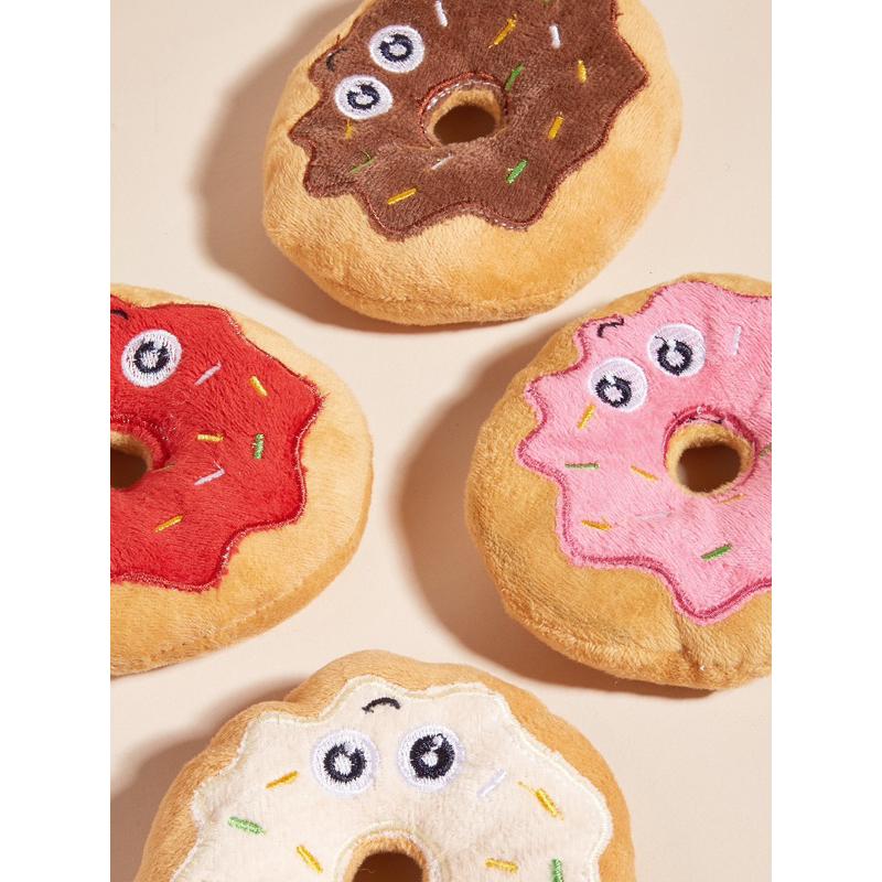 💗現貨秒發😍狗狗玩具 甜甜圈毛絨發聲玩具 寵物玩具 發聲玩具 貓狗玩具 狗狗超愛-細節圖4