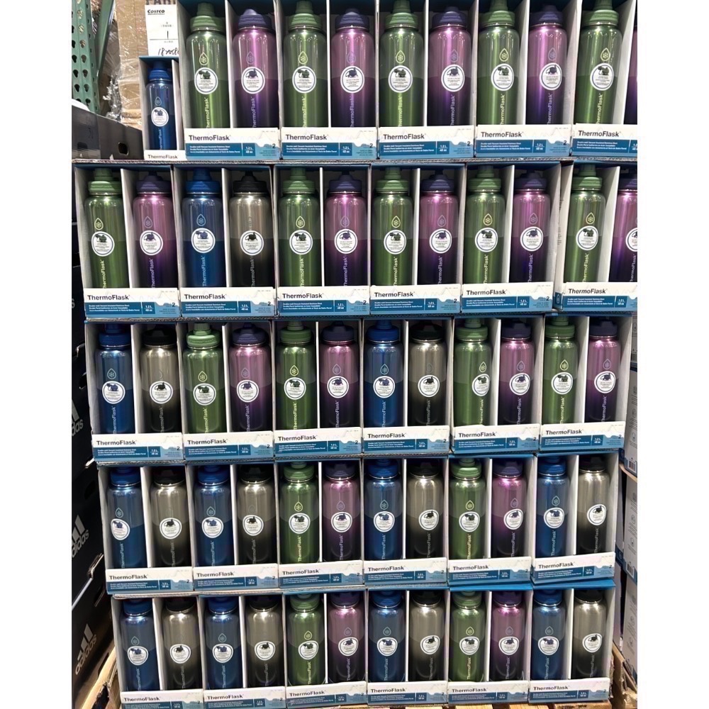 Costco好市多 ThermoFlask 不鏽鋼保冷瓶兩件組 單個約1.2L 保溫瓶 保冷 保冰 保溫 水壺 水瓶-細節圖5