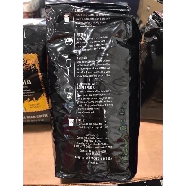 Costco好市多 KIRKLAND 科克蘭 有機衣索匹亞咖啡豆 907g  USDA organic coffee-細節圖3