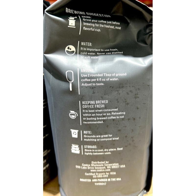 Costco好市多 Kirkland 科克蘭有機哥倫比亞咖啡豆 907公克 USDA organic Colombian-細節圖3