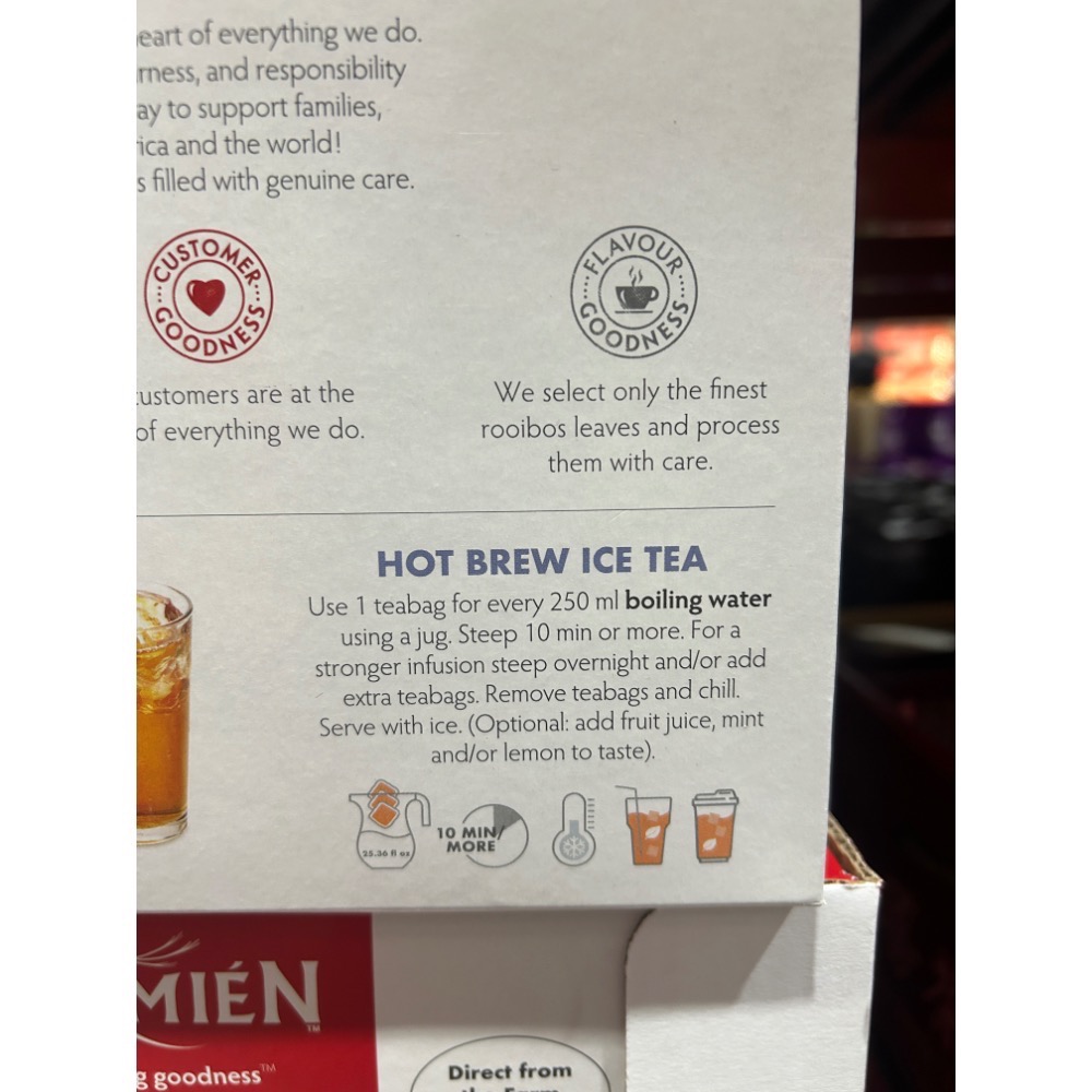 Costco好市多 Carmien 南非博士茶 2.5公克 X 160入  rooibos tea 南非國寶茶-細節圖6