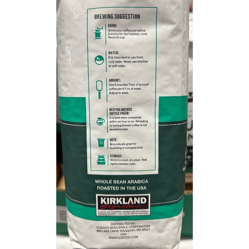 Costco好市多 KIRKLAND 科克蘭 精選中焙咖啡豆 1.13kg medium roast-細節圖3