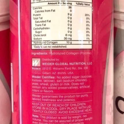 Costco好市多 Weider 威德 膠原蛋白粉 450公克  collagen powder-細節圖3