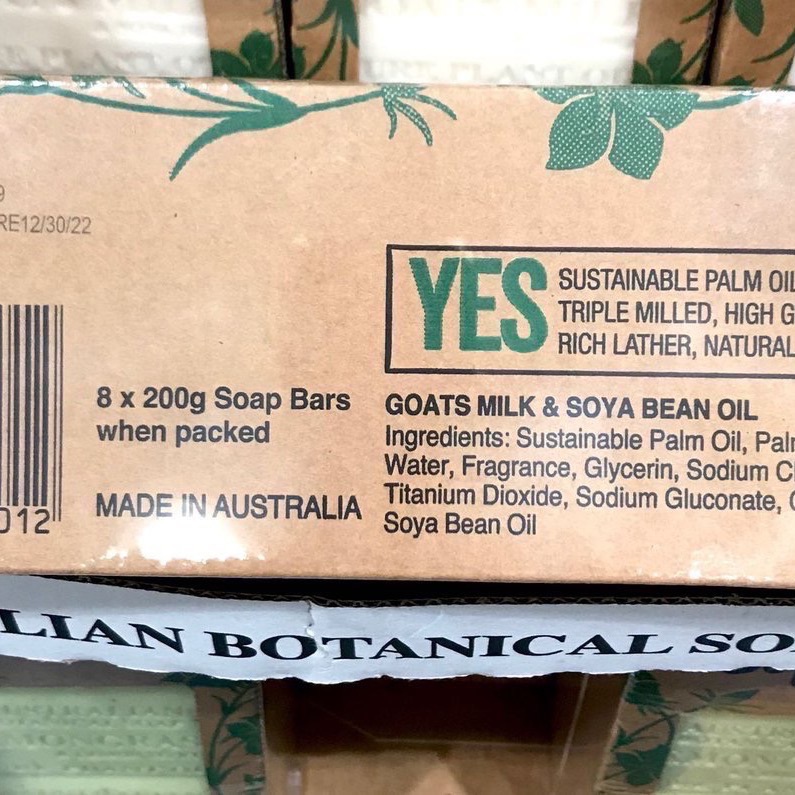 Costco AUSTRALIAN BOTANICAL 澳洲製植物精油香皂8入-細節圖4
