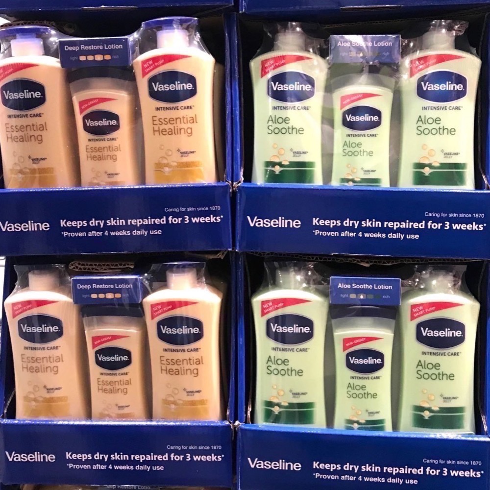 Costco好市多 VASELINE 凡士林 進口潤膚身體乳液三入 600ml x2 + 295ml x1  深層修護-細節圖3