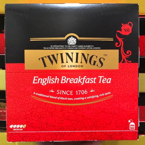 Costco好市多 TWININGS 唐寧 早餐茶 每包2g x100包 English breakfast tea