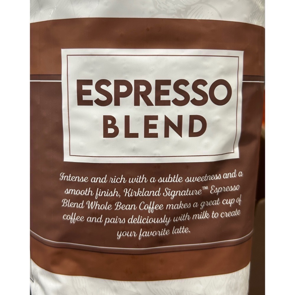 ￼Costco好市多 KIRKLAND 科克蘭 義式深焙咖啡豆 1.13kg  espresso dark roast-細節圖4
