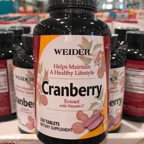 Costco好市多 WEIDER 蔓越莓錠 250錠 cranberry tablet